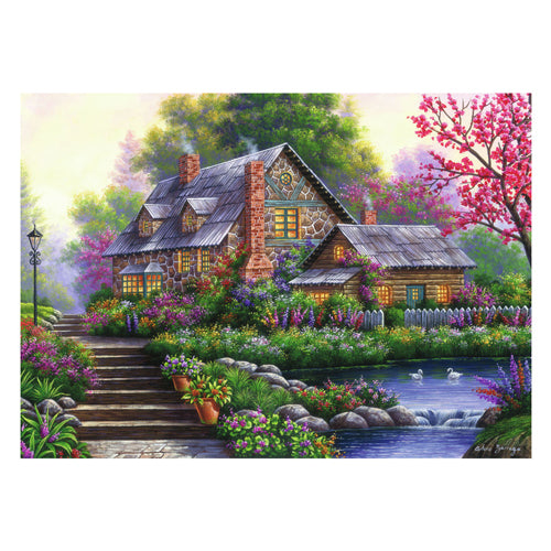 Ravensburger puslespil romantisk sommerhus