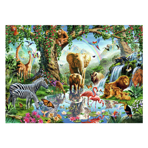 Ravensburger puslespil puslespil jungle eventyr - 1000 stykker dyr.