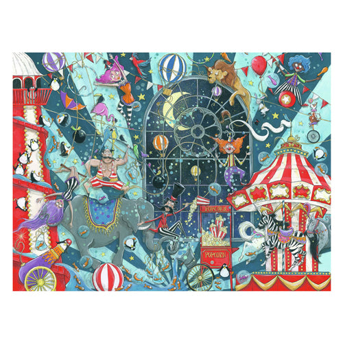 Ravensburger puslespil cirkus 1000 brikker puslespil voksne børn.