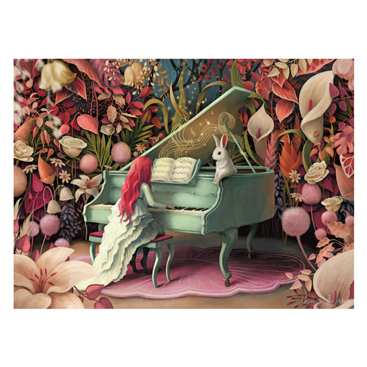 Ravensburger puslespil kanin recital - puslespil - 500 brikker