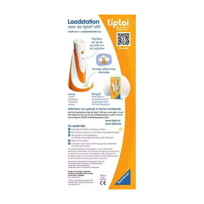 Ravensburger Tiptoi ladestation - til 4. generation Tiptoi pen - med WLAN funktion