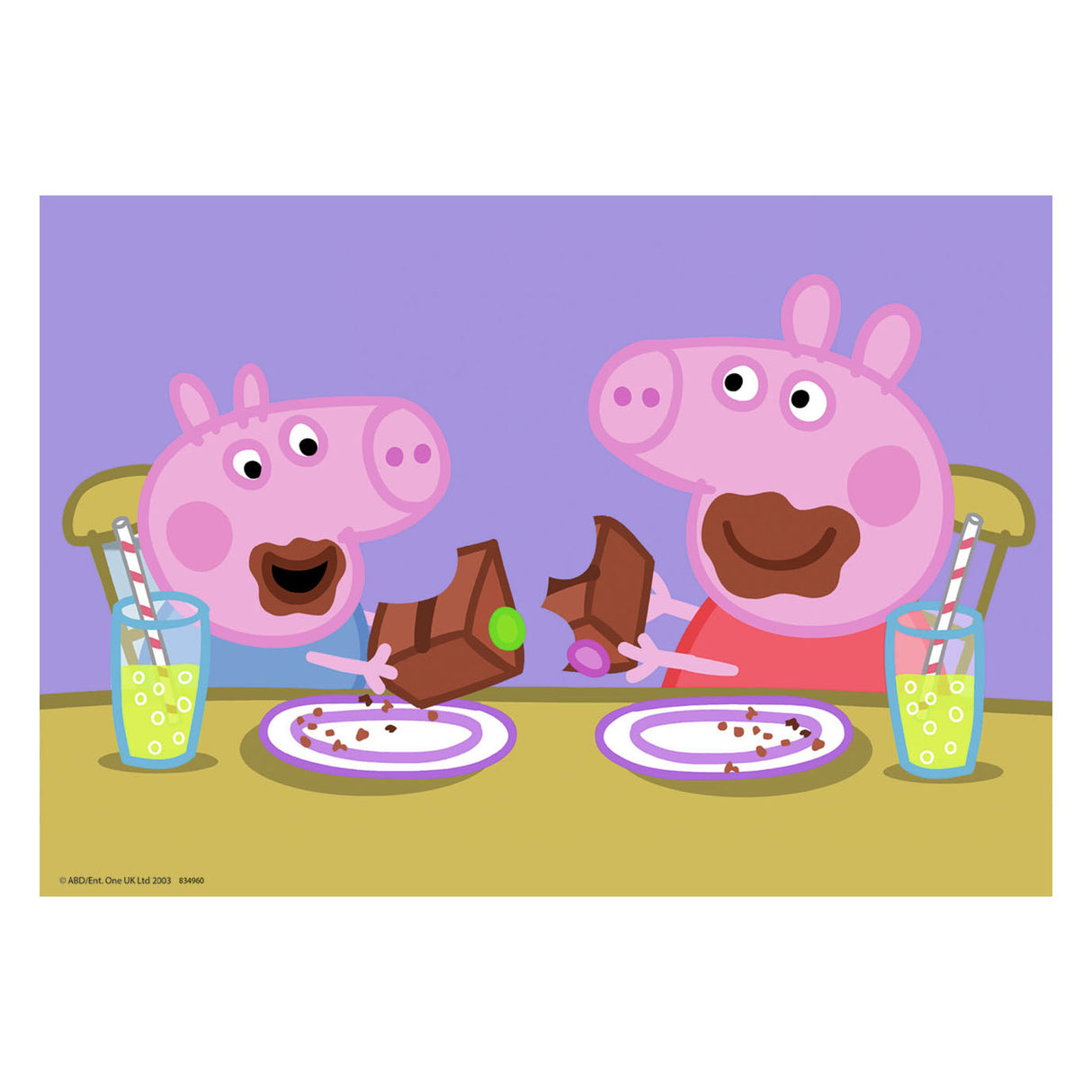 Ravensburger puslespil peppa gris - 2x24 brikker - børnepuslespil
