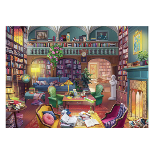 Ravensburger puslespil drømmebibliotek - puslespil - 500 storformatbrikker