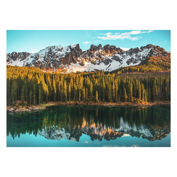 Ravensburger puslespil italienske landskaber: lago di carezza - puslespil - 1000 brikker