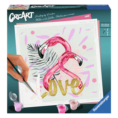 Ravensburger maleri efter tal ravensburger creart maleri efter tal - kærlighed