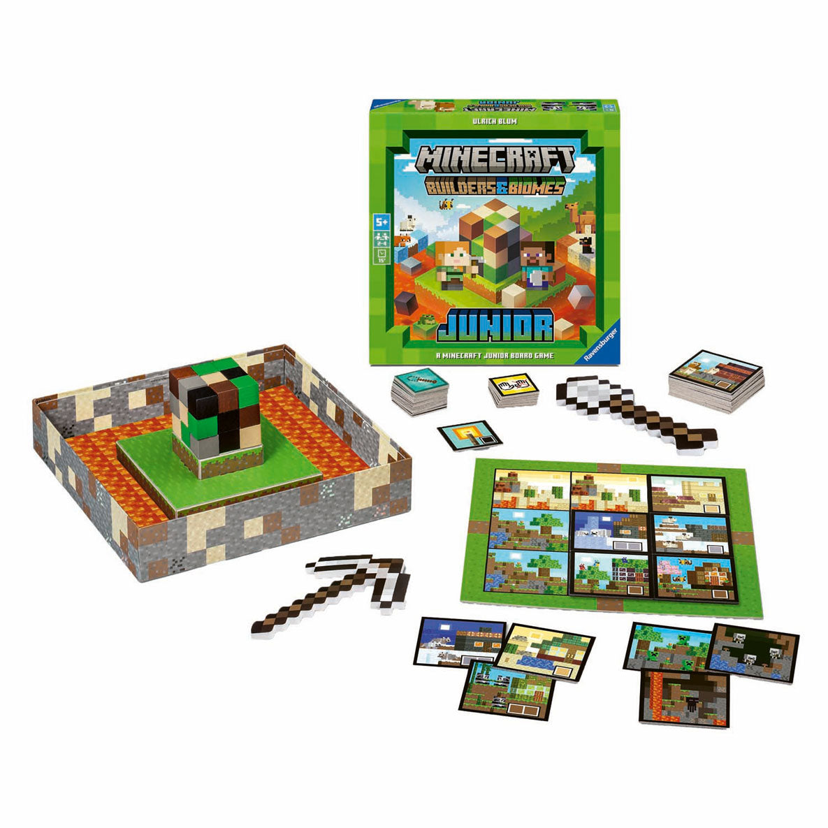 Ravensburger minecraft builder og bimoes børneleg junior