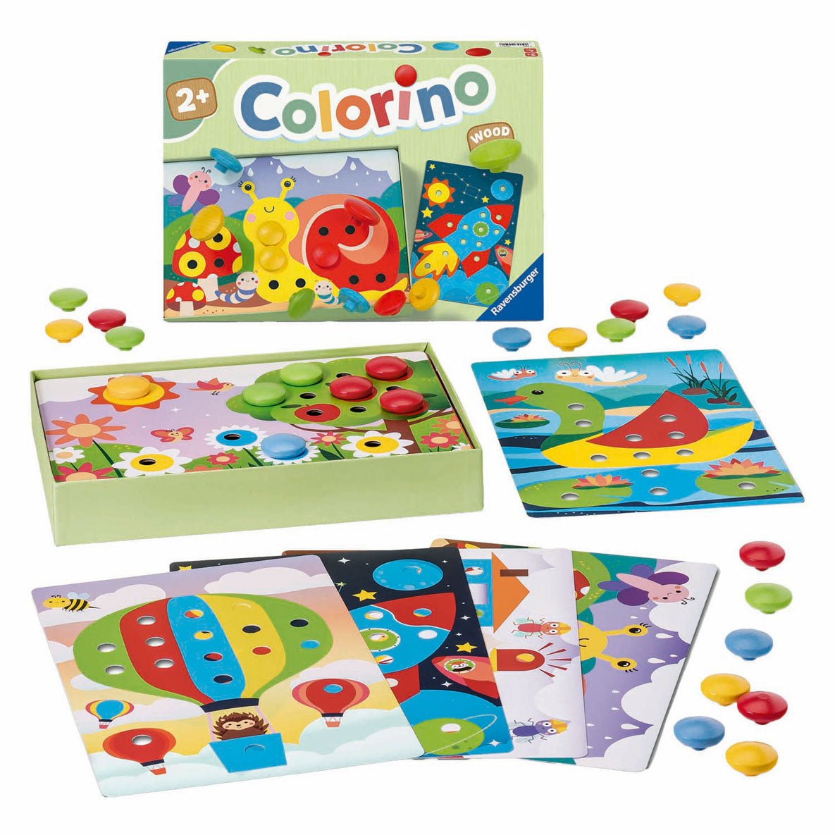 Ravensburger - min træcolorino - pædagogisk spil - fra 2 år