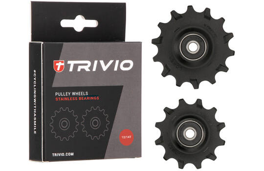 Trivio - skiftehjul 12 14t rustfri lejer