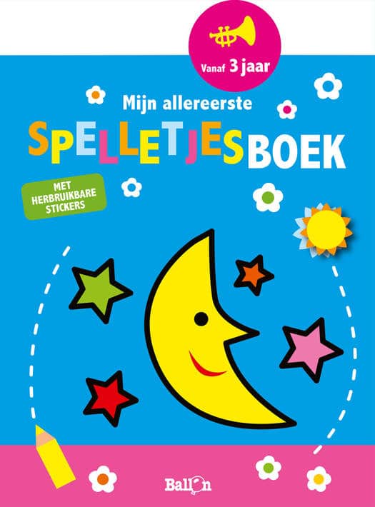 Ballonen min allerførste spilbog med genanvendelige klistermærker