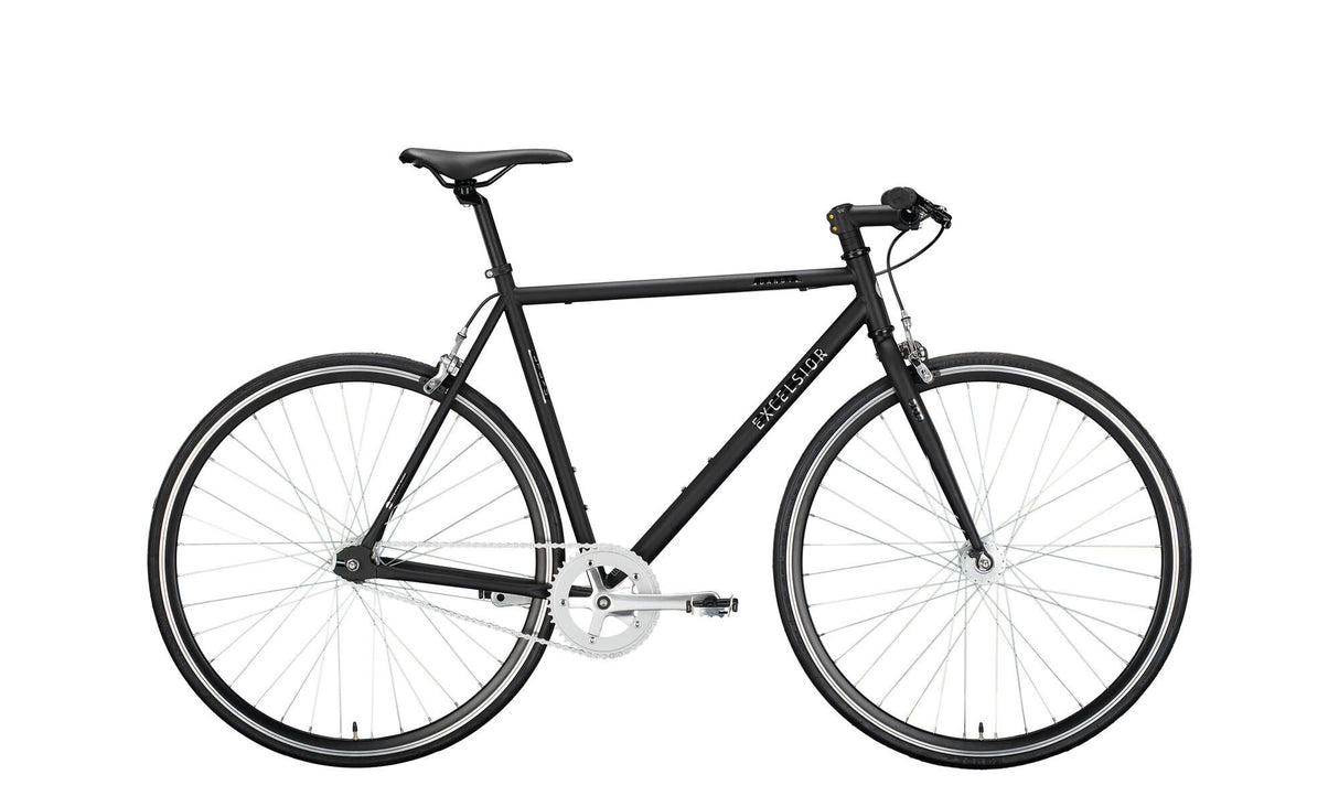 Excelsior singlespeed dandy (#1) cykel udmærker sig. dandy 28 52 diam. 1 sp sort mat