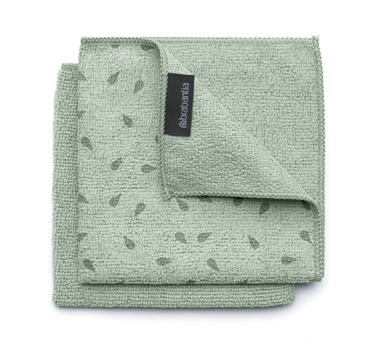 Brabantia mikrofiber-vaskeklude - 30 x 30 cm - sæt med 2 - jadegrøn