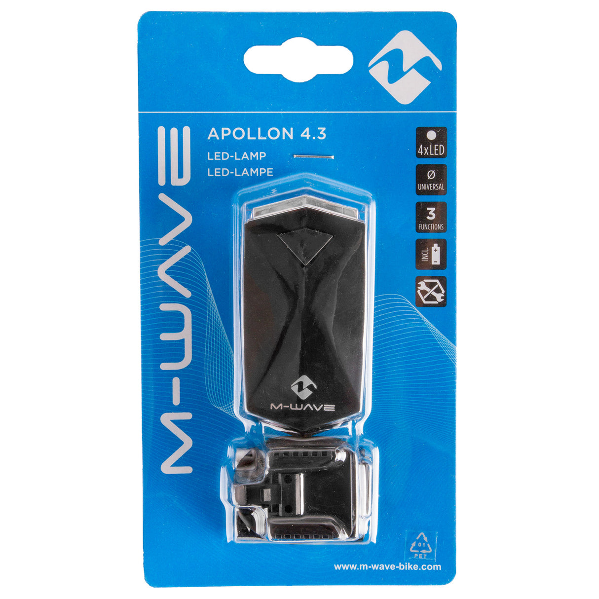 M-wave apollon 4.3 batteri forlygte