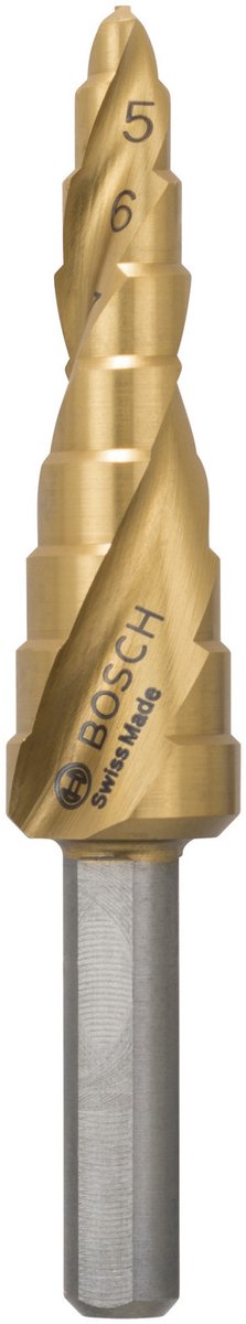 Bosch - trinbor hss-tin 4 - 12 mm, 6,0 mm, 66,5 mm