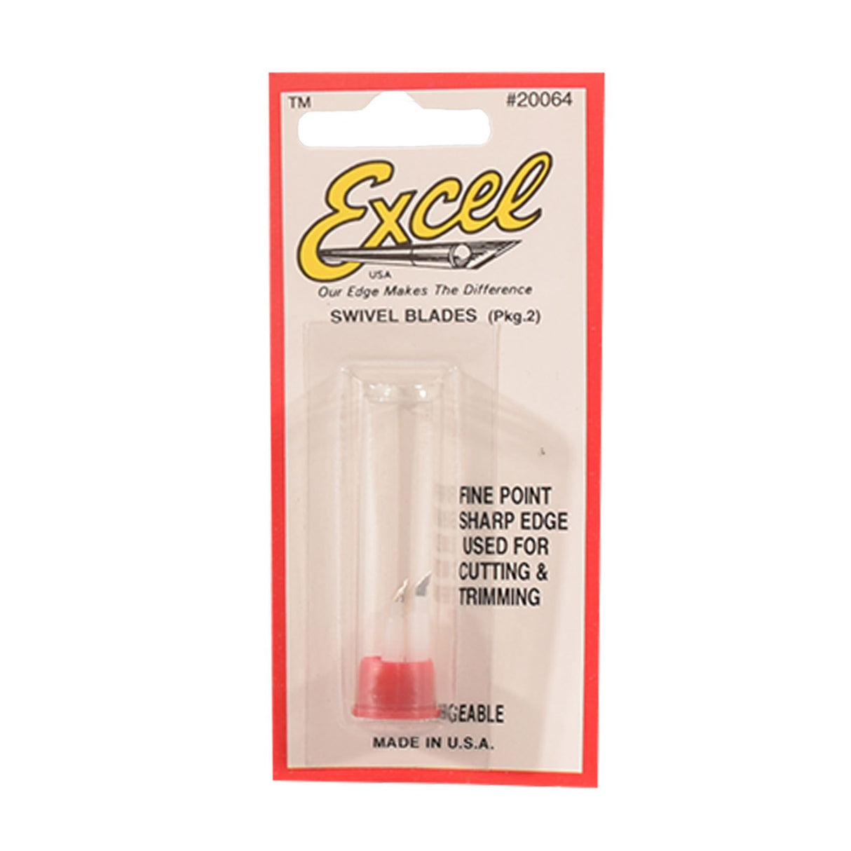Umærket excel • reserveblade drejelig 2x20064
