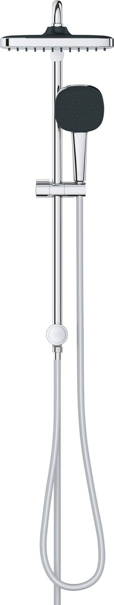 Grohe vitalio comfort 250 flex brusesystem med omskifter til vægmontering - uden termostathane - vandbesparende - krom