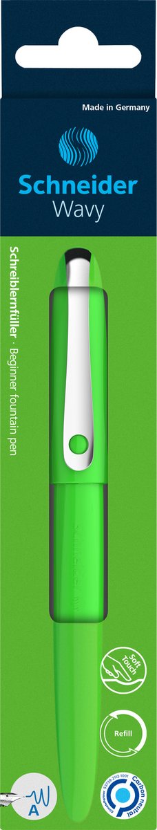 Schneider brevpapir schneider fyldepen - bølget - grøn - nib a - s-162114