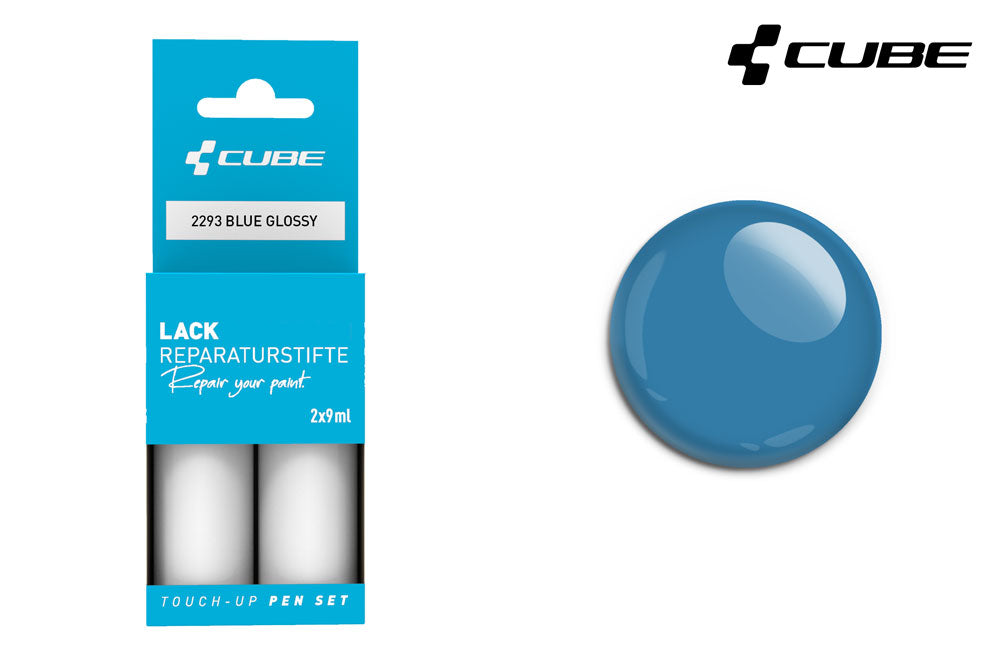 Cube touch-up pen sæt blå blank