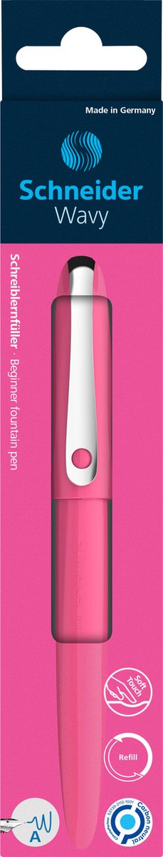 Schneider skriveredskaber schneider fyldepen - bølget - pink - s-162119