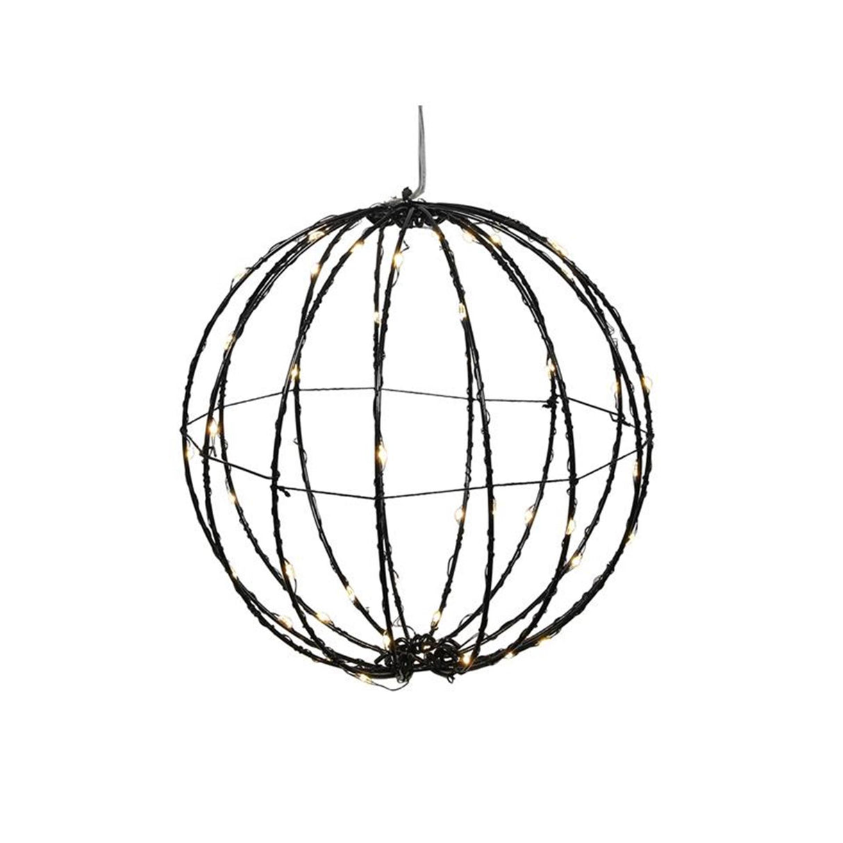 Svenska living ball sort 20cm 50LED timer på batteri