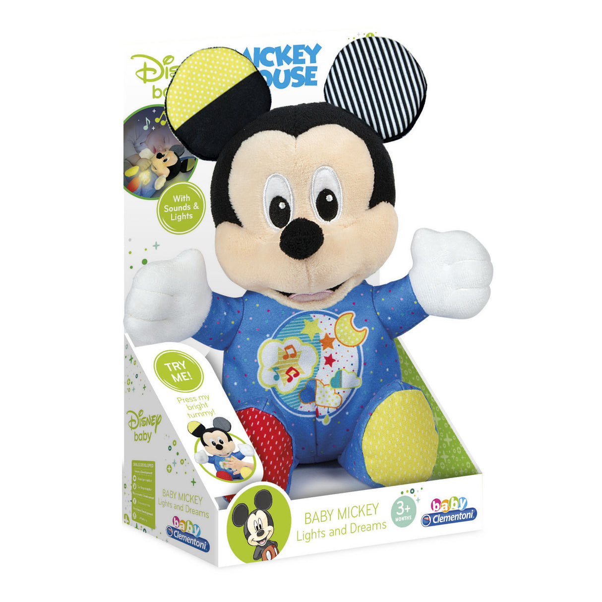 Clementoni Mickey Mouse Hug med musik og lys