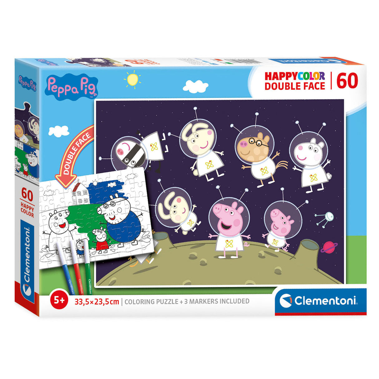 Clementoni Puzzle Color Peppa Pig, 60st.