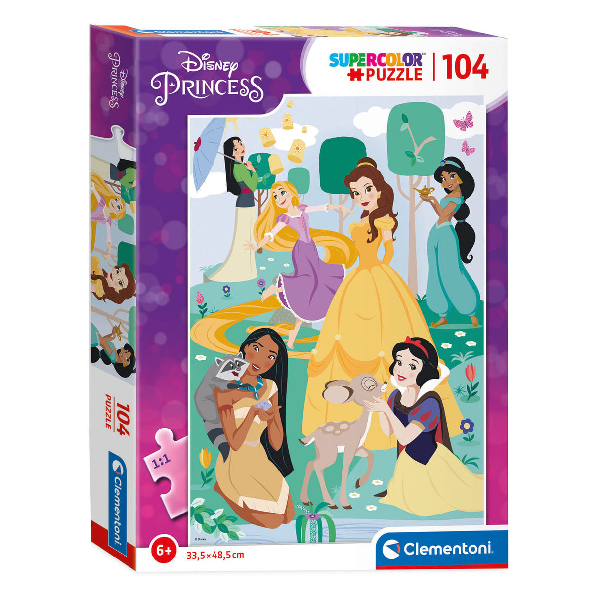 Clementoni puslespil disney prinsesse, 104 stk.