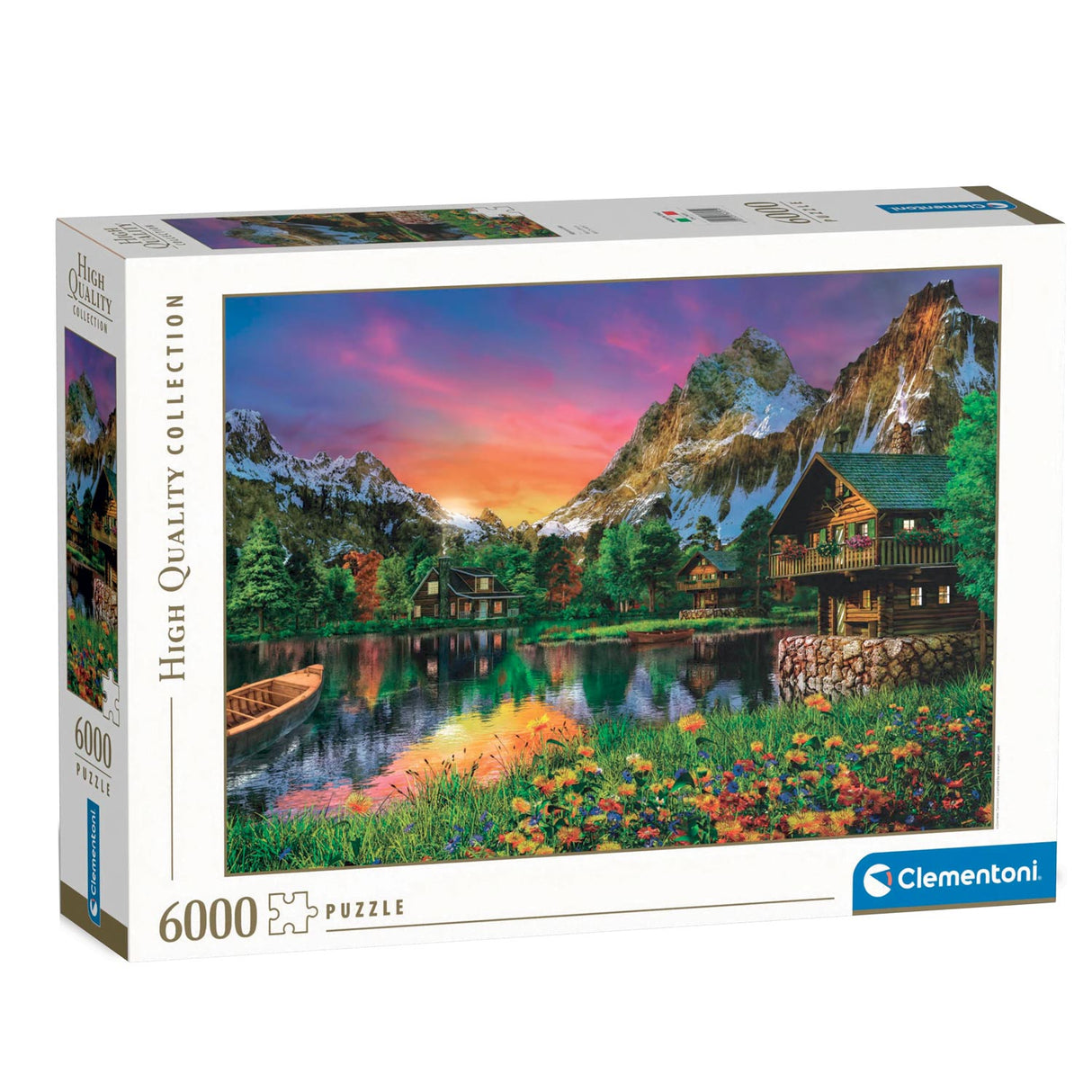 Clementoni puslespil alpine sø, 6000 stk.