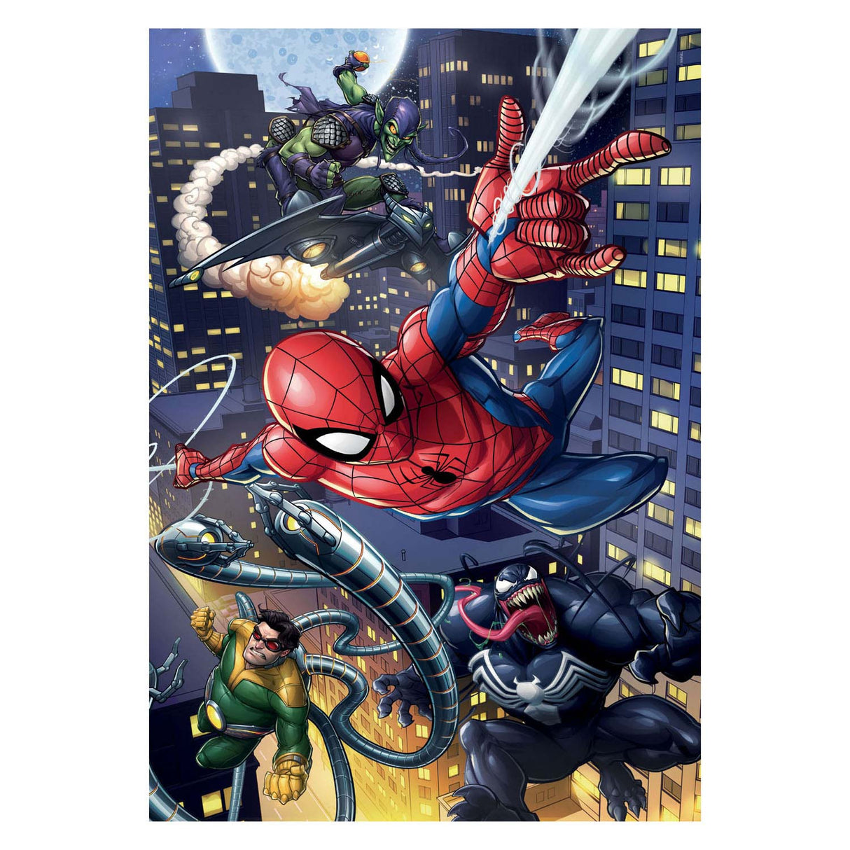 Clementoni puslespil - spiderman, 180 stk.