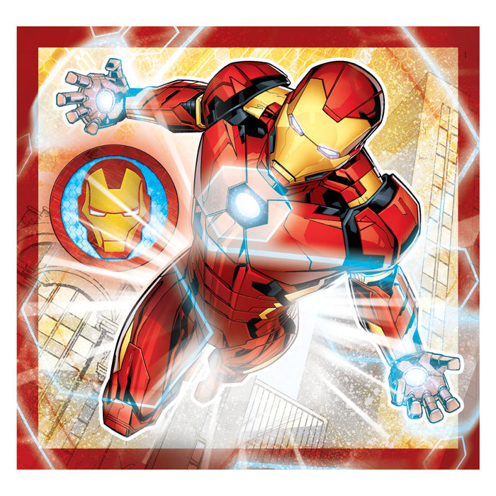 Clementoni Jigsaw Puzzle Super Color Square Marvel Avengers, 3x48st.