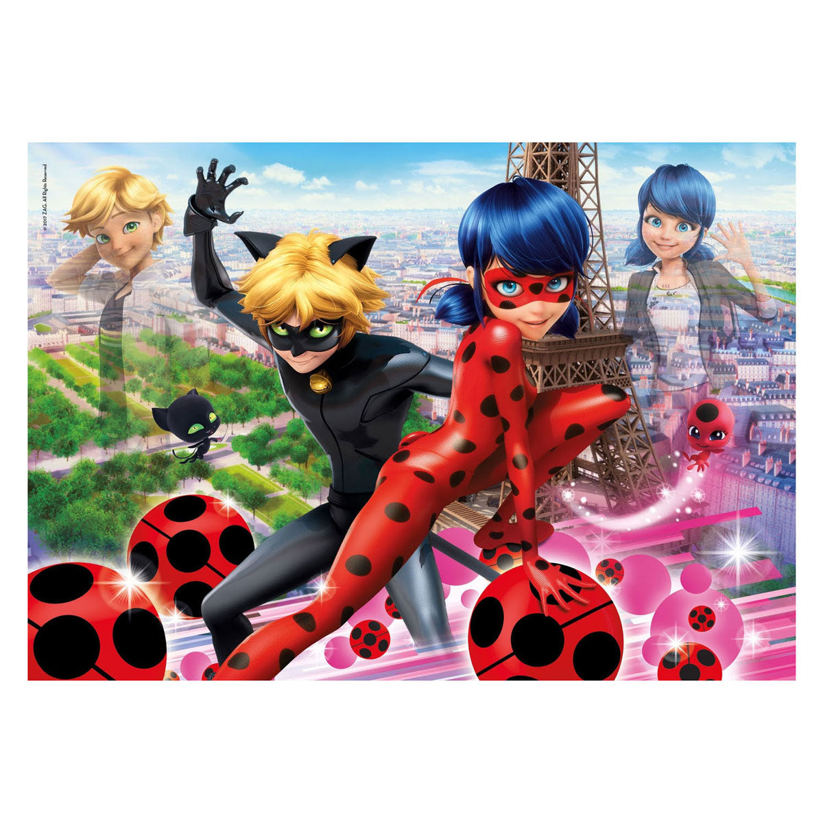 Clementoni Jigsaw Puzzle Super Color Miraculous Ladybug, 104st.