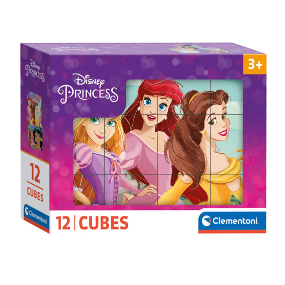 Clementoni blokpuslespil disney prinsesse, 12 stk.