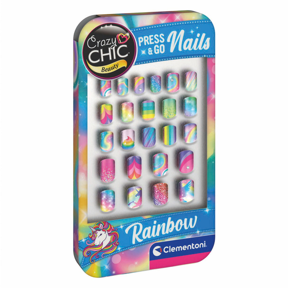 Clementoni crazy chic press go negle - regnbue