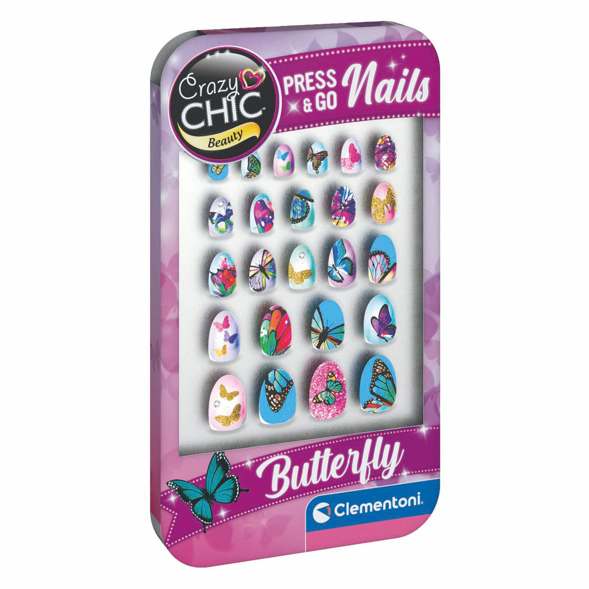 Clementoni crazy chic press go negle - sommerfugle