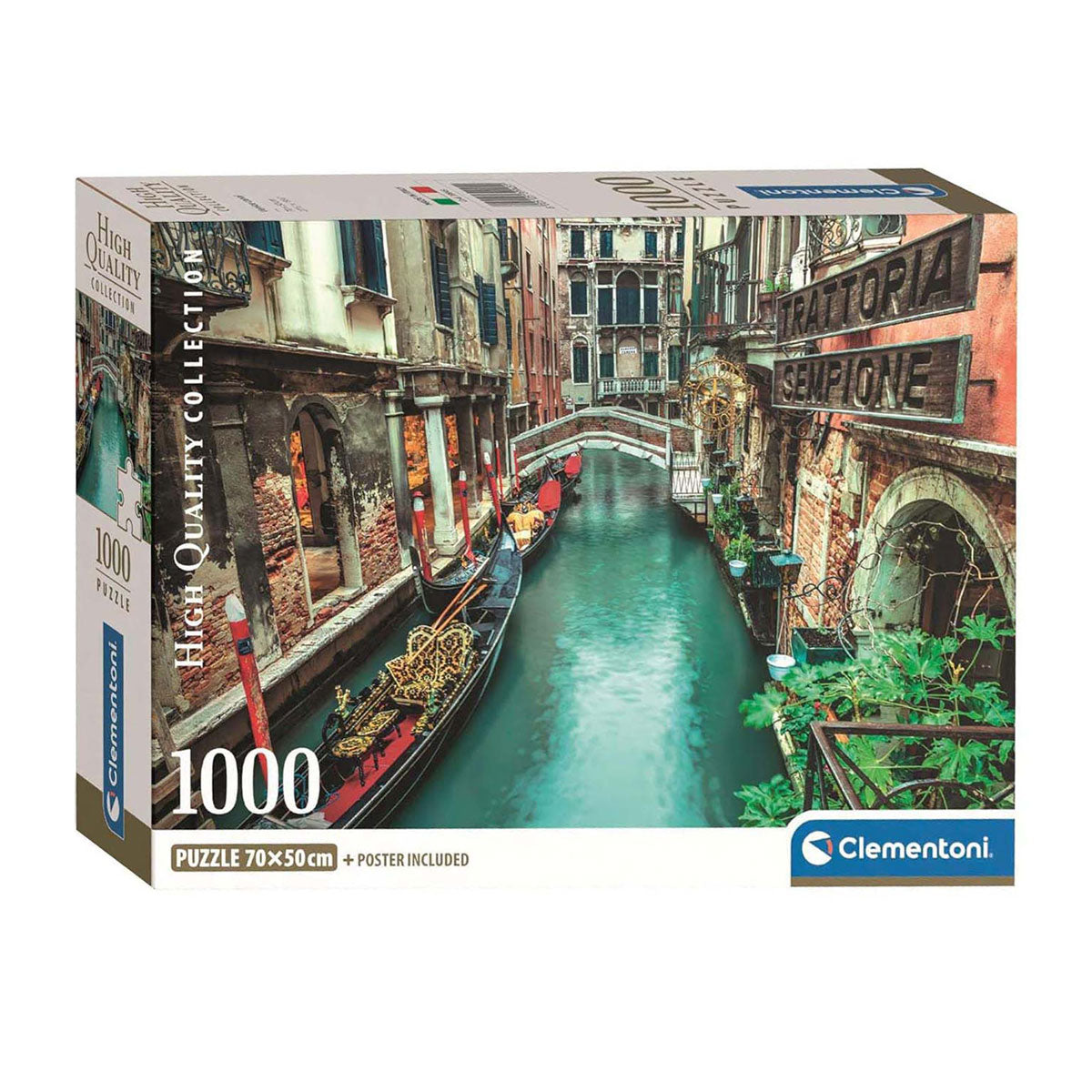 Clementoni puslespil Venice Canal, 1000 stk.