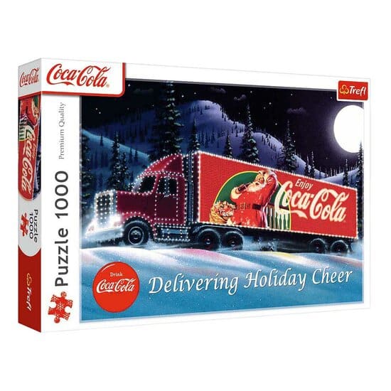 Intro trefl puslespil 1000 brikker - julelastbil coca-cola