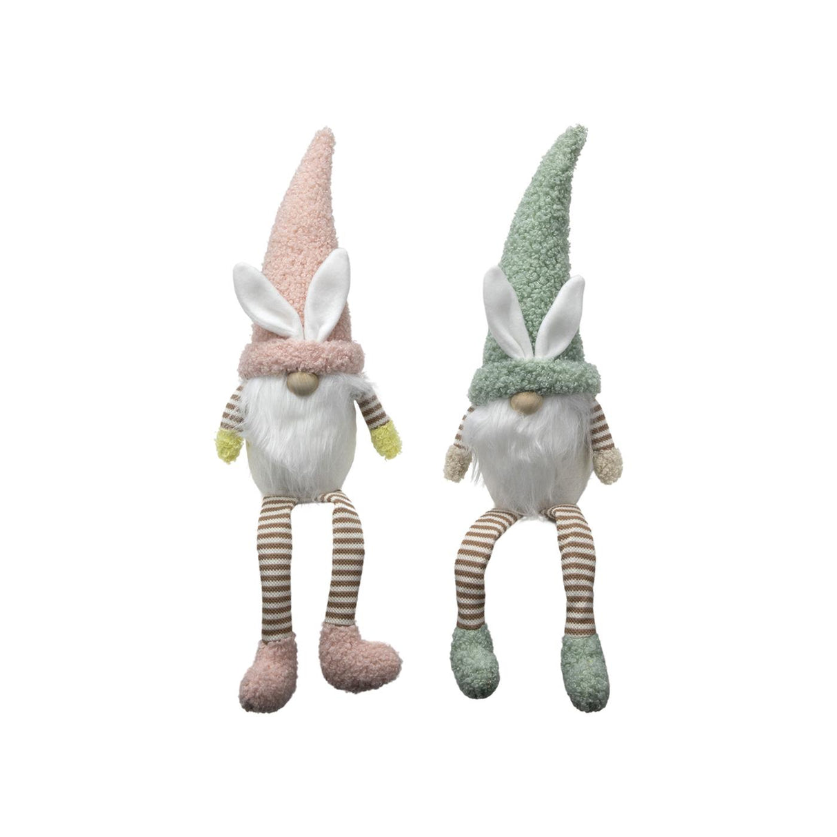 Gnome påskehare dinglende ben 39cm