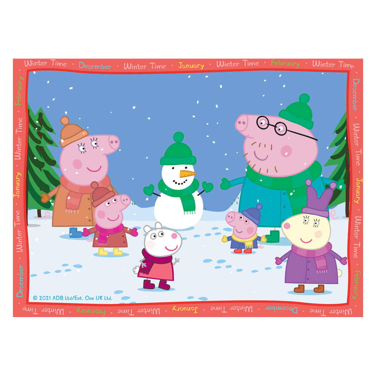 Ravensburger puslespil peppa gris: 4 sæsoner - 12+16+20+24 brikker
