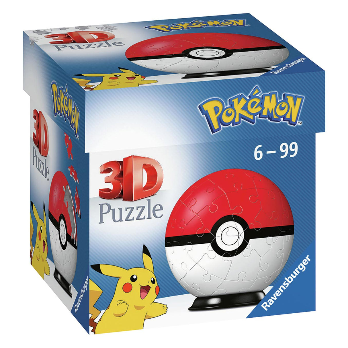 Ravensburger Pokémon Pokeball 3D -puslespil, 54 ..