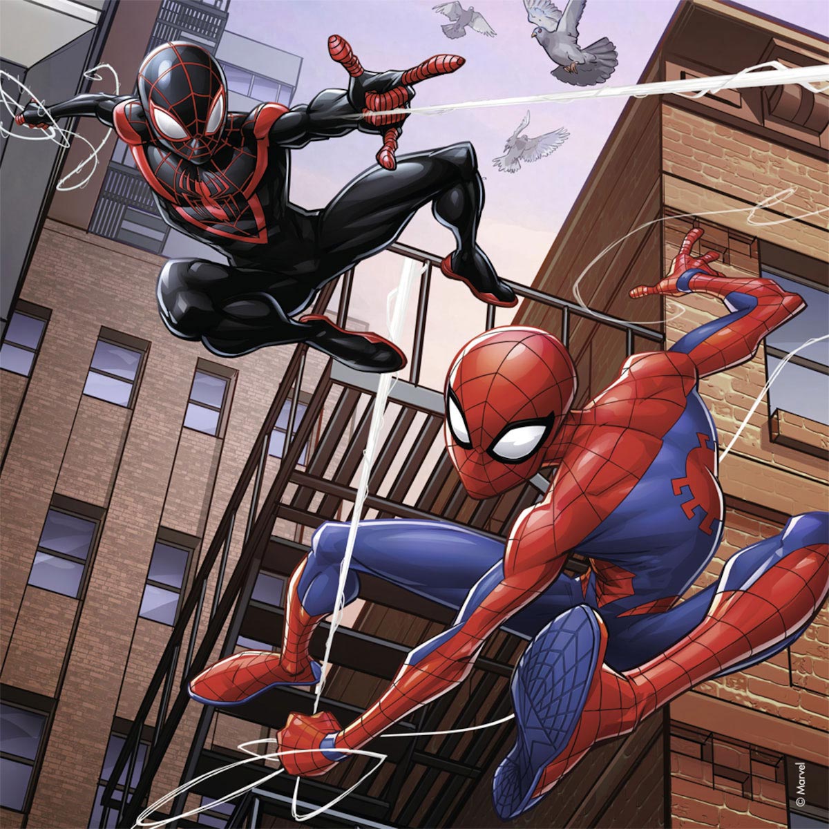 Ravensburger puslespil spiderman i aktion - 3x49 brikker