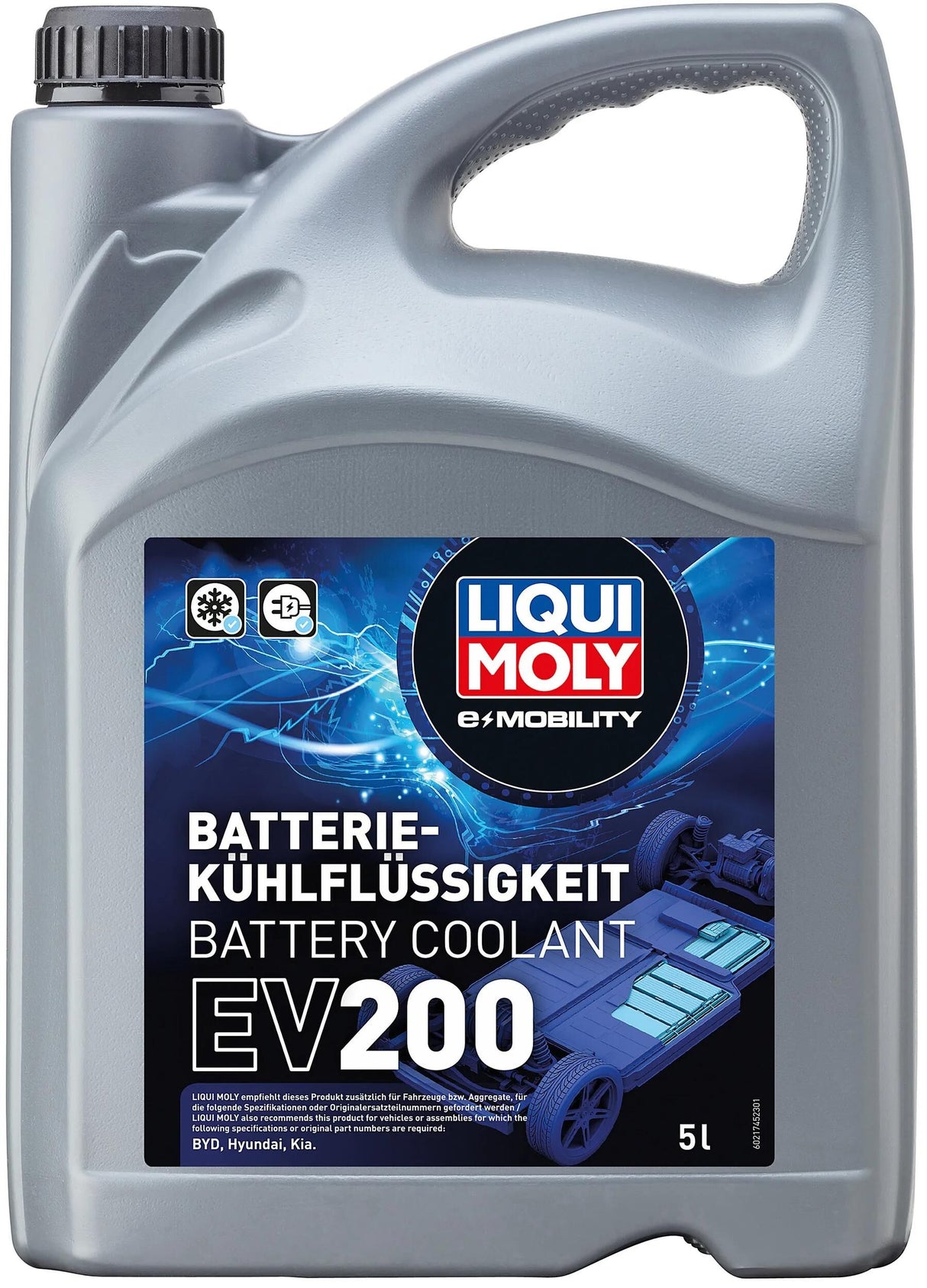 Liqui Moly kühlerschutz batteri ühlflüssigkeit ev 200 batterikøler ev200 5l