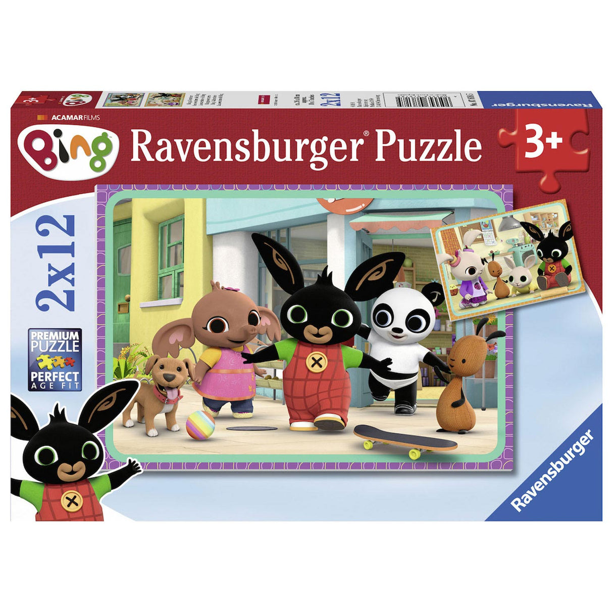 Ravensburger bing puslespil, 2x12 stk.