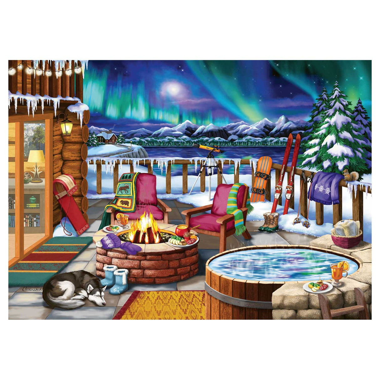 Ravensburger puslespil Northern Lights - puslespil - 500 brikker