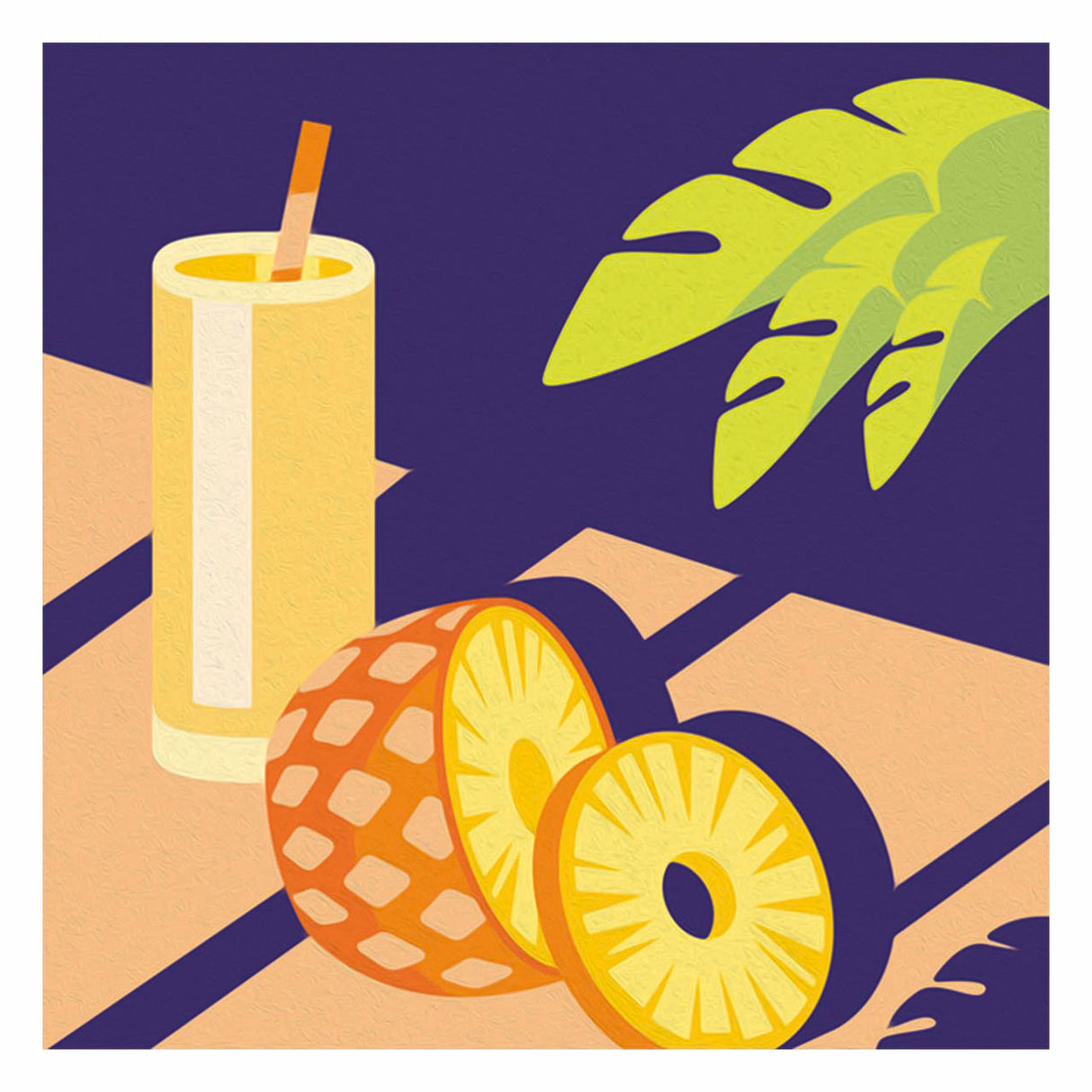 Ravensburger maleri efter tal sæt - kreativ maleri pakke ananas.