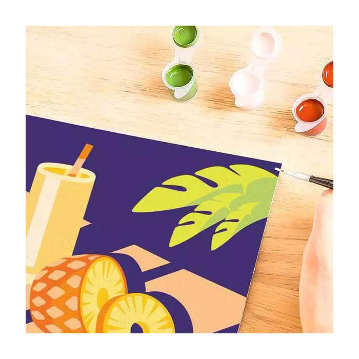 Ravensburger maleri efter tal sæt - kreativ maleri pakke ananas.
