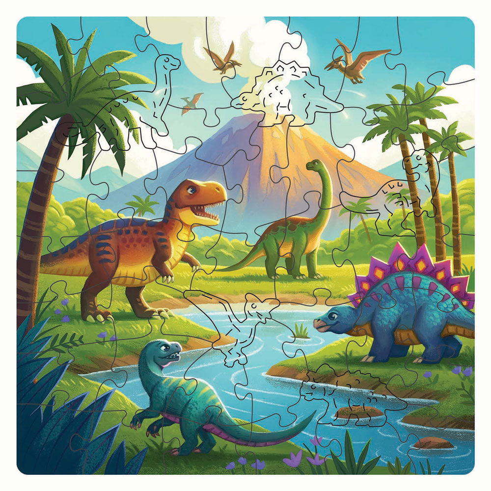 Ravensburger puslespil dinosaur i træ - 44 stk.