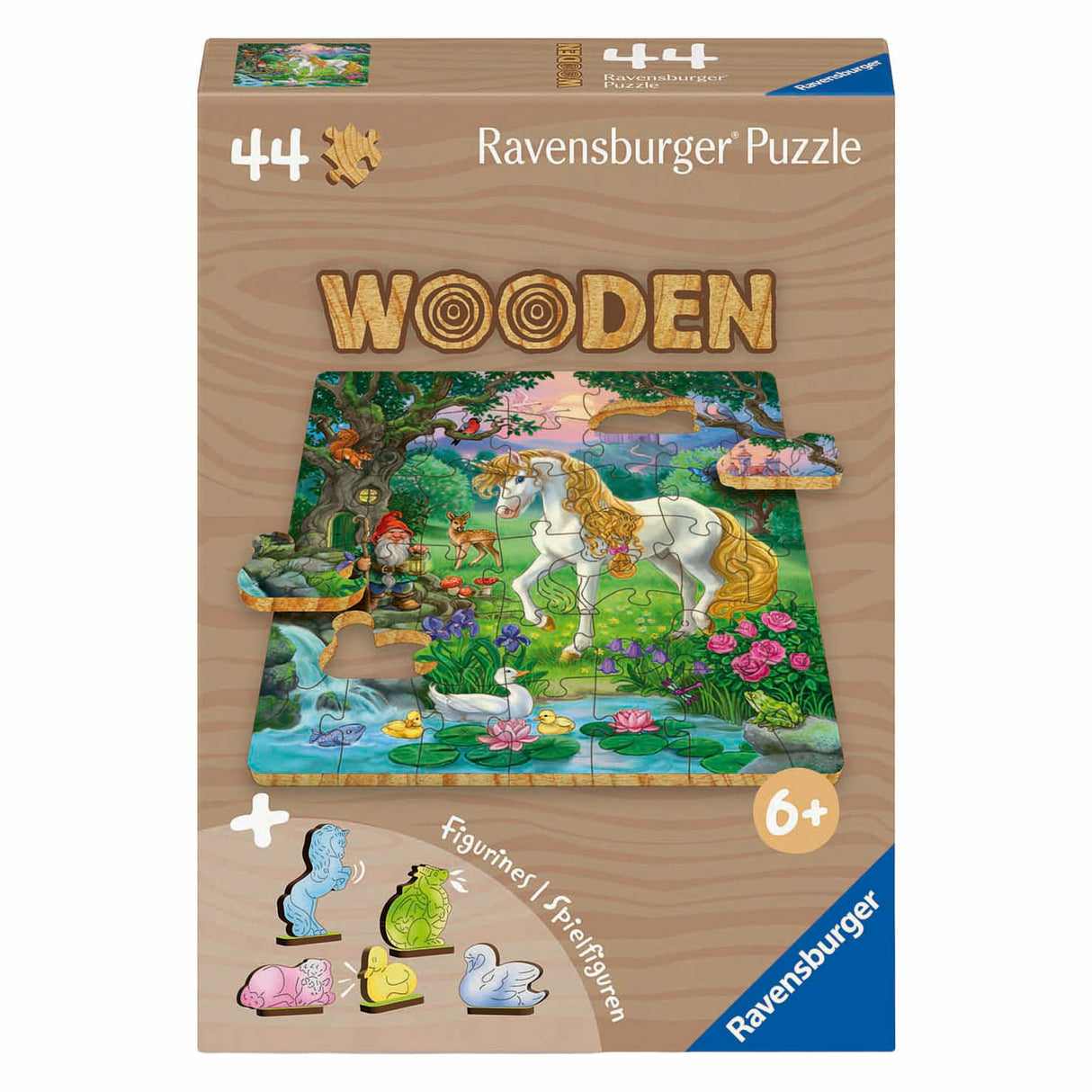 Ravensburger puslespil i træ enhjørning - 44 stk.