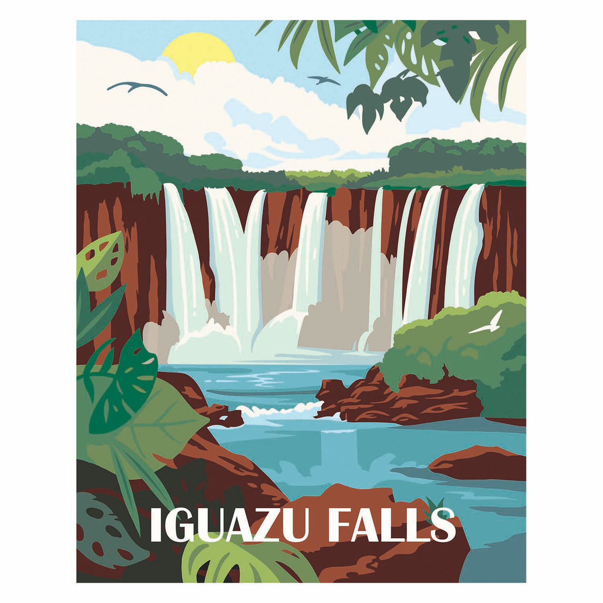 Ravensburger creart maling efter nummer - iguazu vandfald