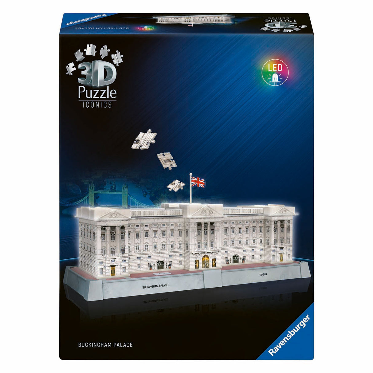 Ravensburger 3d puslespil ikoniske buckingham palace - med lys - 260 stk.