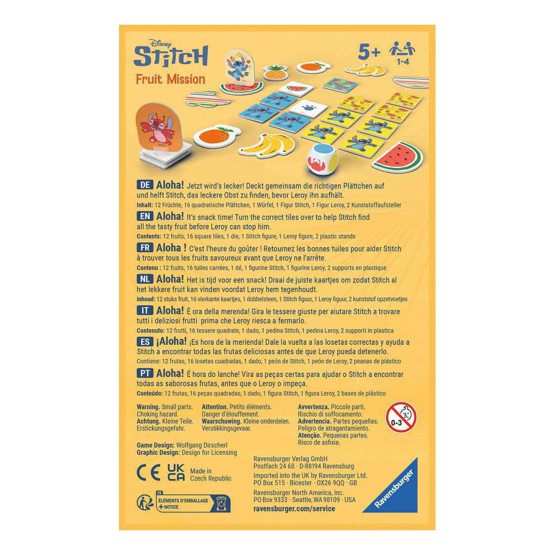 Ravensburger spil stitch frugt mission lomme | 2 stk