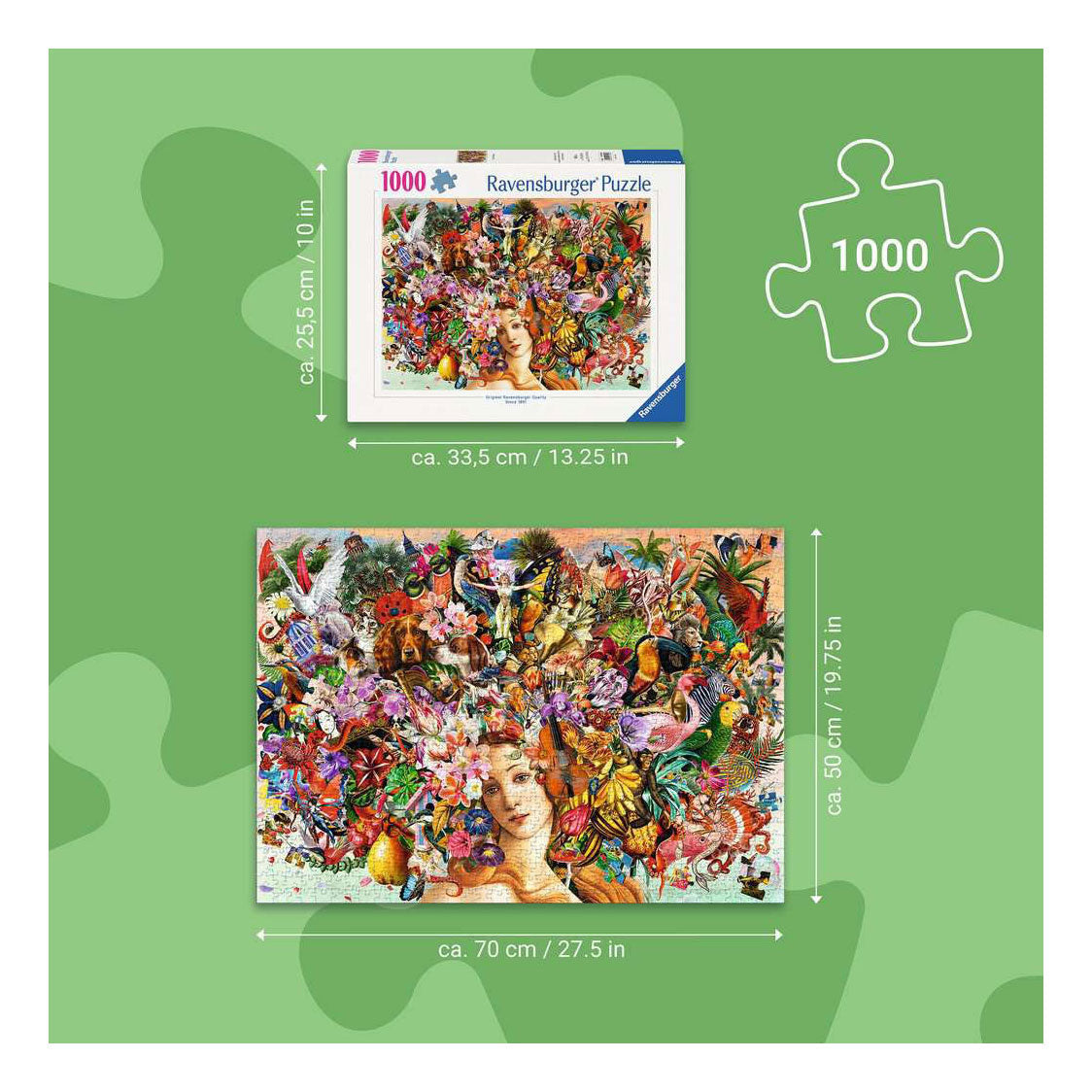 Ravensburger – kreative tanker – puslespil – 1000 brikker